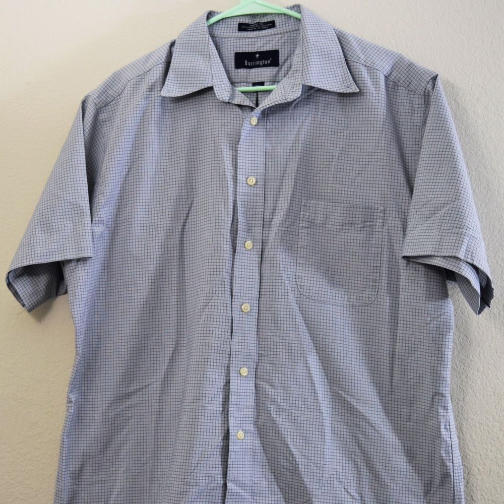 Men's  Short Sleeves Barrington Shirt Size